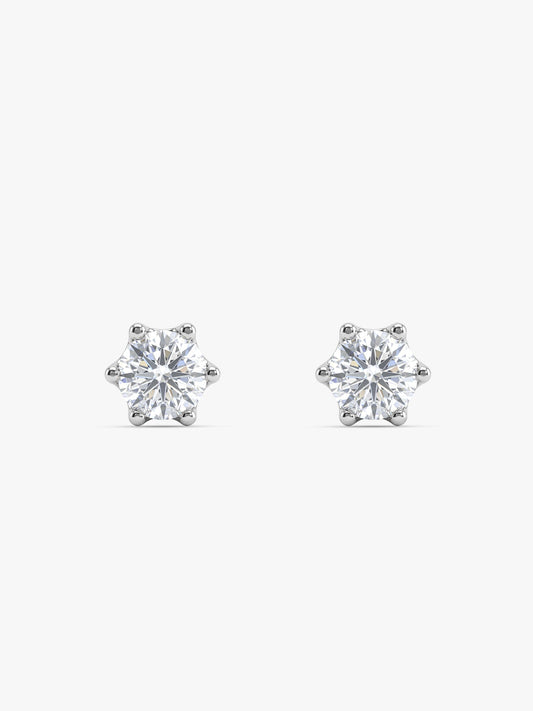 Silver Orb Stud For Men