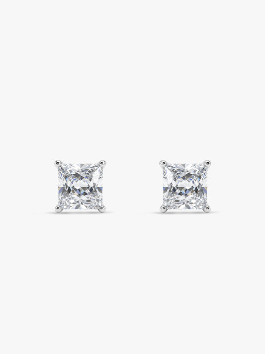 Silver Classy Zirconia Stud For Him