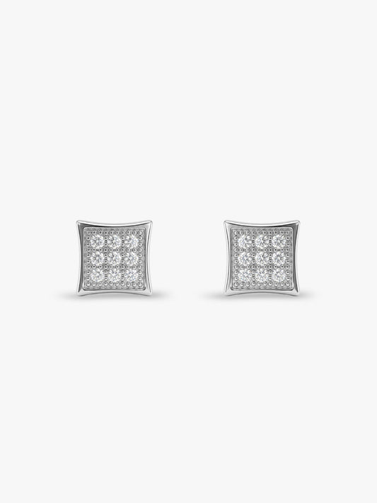 Silver Urban Code Stud For Him