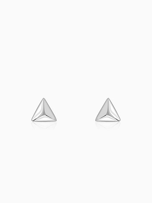 Silver Echo Triangle Stud For Him
