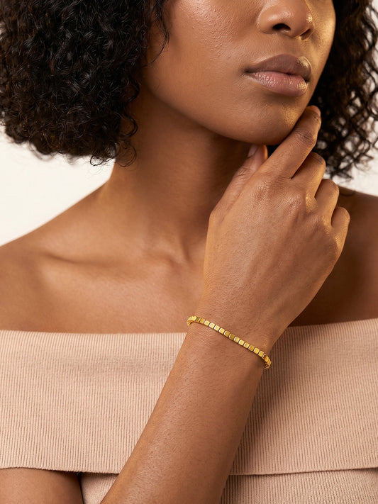IXIA by GIVA Gold Fiction Gold Plated Bracelet