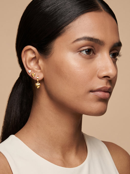 OnnMe by GIVA Clover Mood Gold Plated Earrings Set