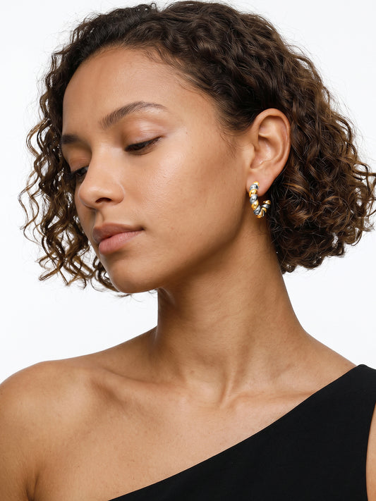 OnnMe by GIVA Main Feed Dual Tone Earrings