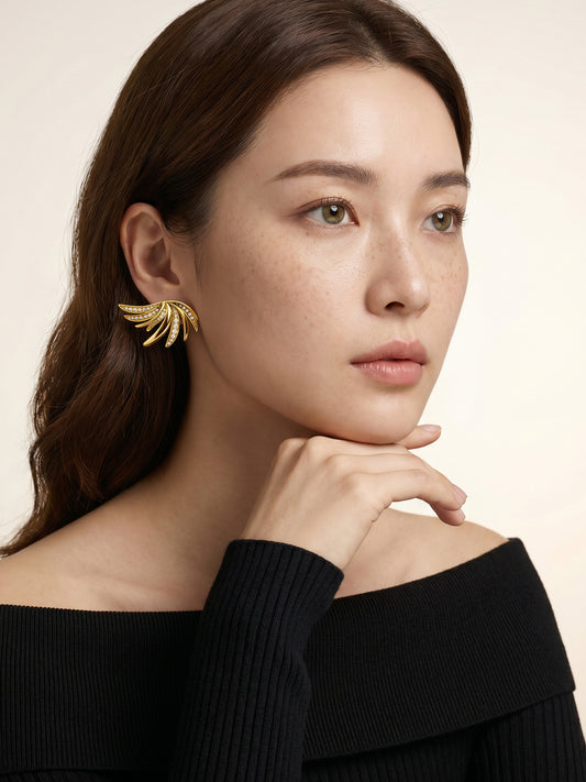 OnnMe by GIVA No Vacancy Gold Plated Earrings