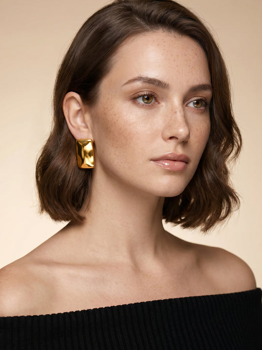 OnnMe by GIVA High Gloss Gold Plated Earrings