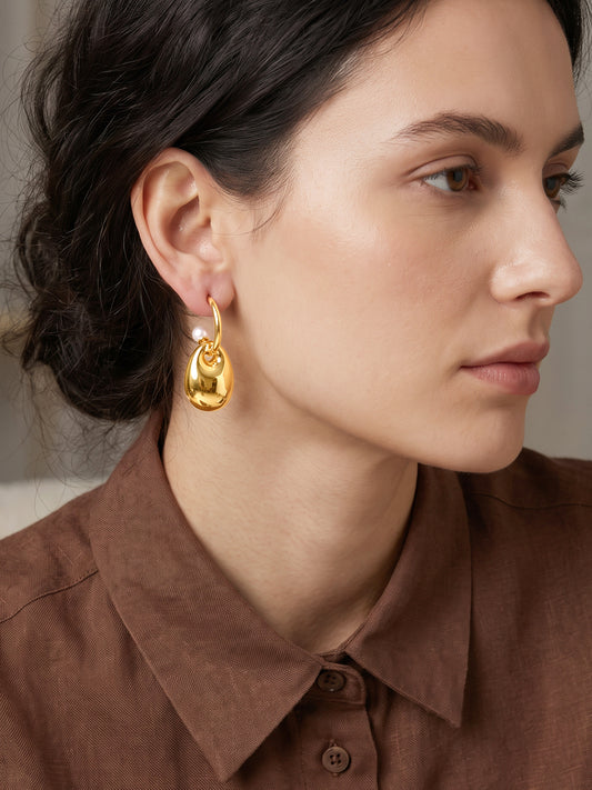 IXIA by GIVA Metropolitan Gold Plated Earrings