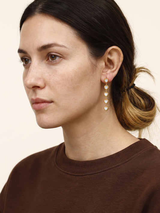IXIA by GIVA Mood Booster Gold Plated Danglers