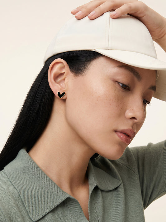IXIA by GIVA One Love Gold Plated Studs