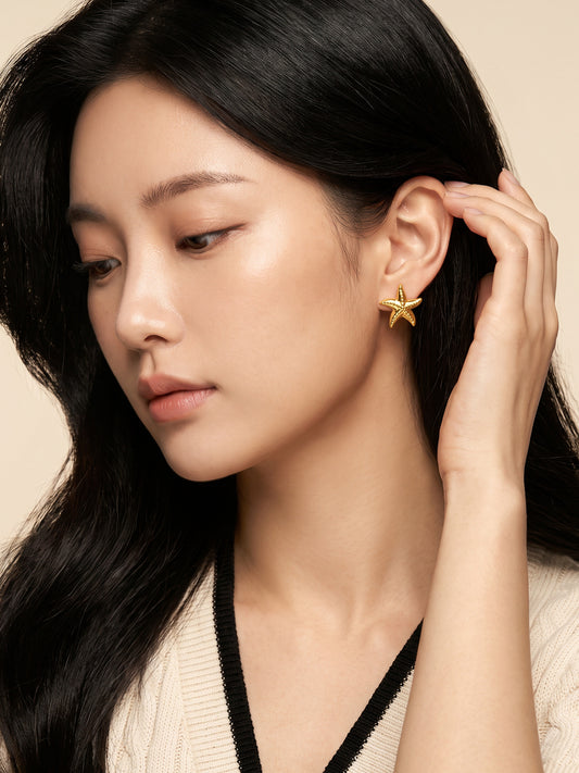 IXIA by GIVA Sea Ya Gold Plated Studs