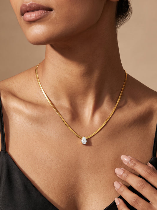 IXIA by GIVA Core Glow Gold Plated Necklace