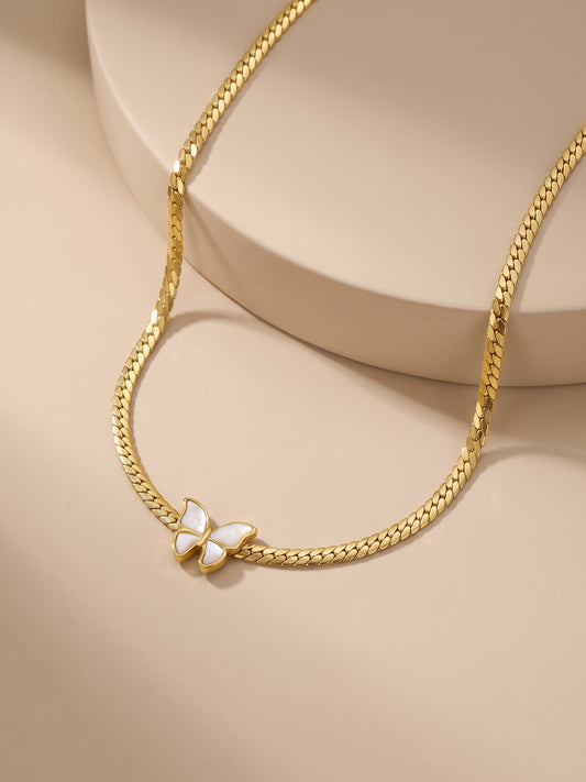 OnnMe by GIVA Flutter Muse Gold Plated Necklace