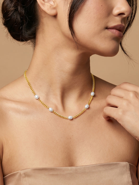 OnnMe by GIVA Nova Muse Gold Plated Necklace