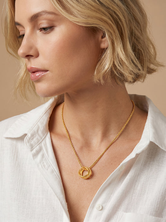 IXIA by GIVA Daily Shine Gold Plated Necklace