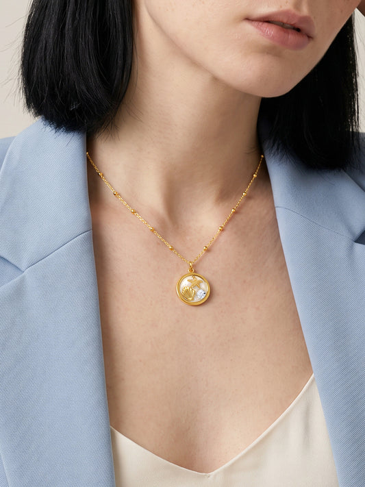 IXIA by GIVA Seacret Getaway Gold Plated Necklace