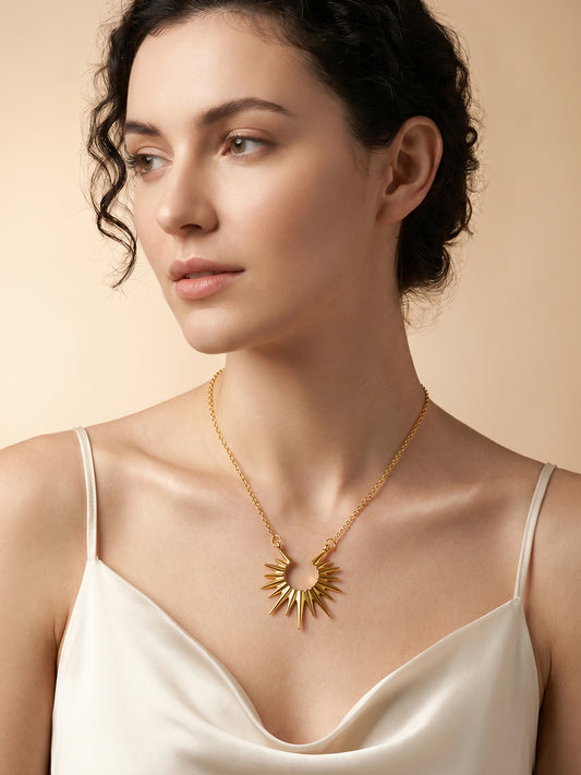 OnnMe by GIVA Sun Served Gold Plated Necklace