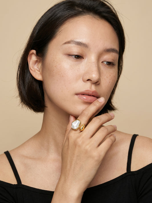 OnnMe by GIVA Pretty Wild Gold Plated Ring (Size 15)