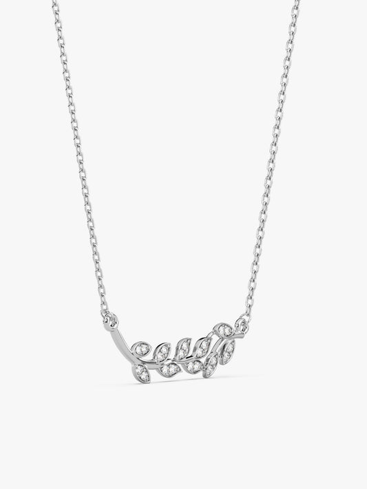 Silver Leaf Necklace