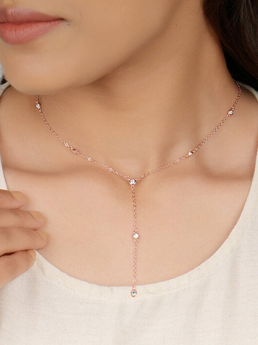 Rose Gold Constellation Y-Necklace