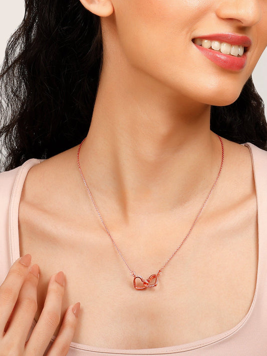 Rose Gold Locked-In-Love Necklace