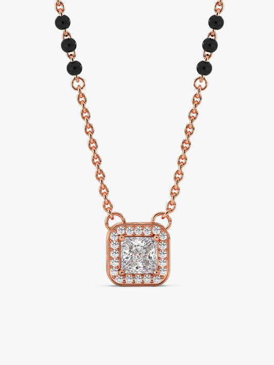 Rose Gold Love Square Mangalsutra