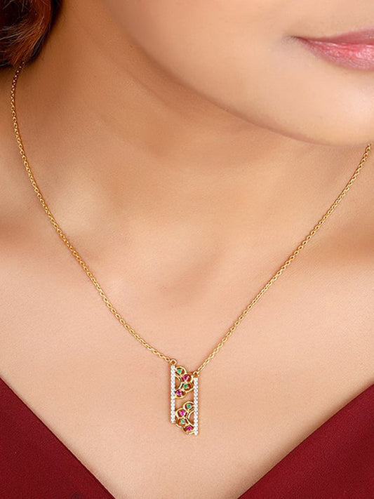 Golden Floral Blossom Necklace