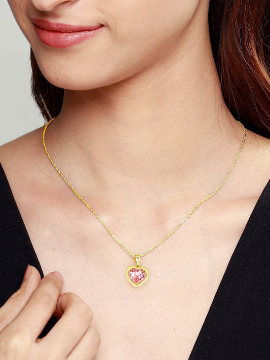 Golden Dreamy Heart Pendant