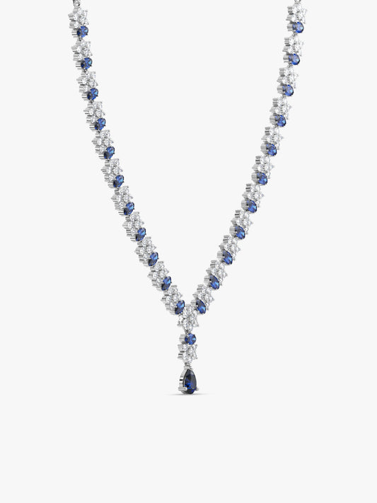Silver Glamour In Colour Necklace