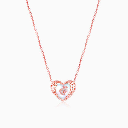 Rose Gold Adorable Baby Feet Necklace