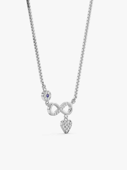 Silver Infinity Love Necklace