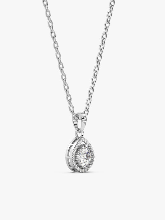 Silver Mirth Pendant With Link Chain