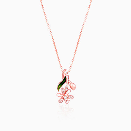 Rose Gold Mythical Musli Pendant With Link Chain