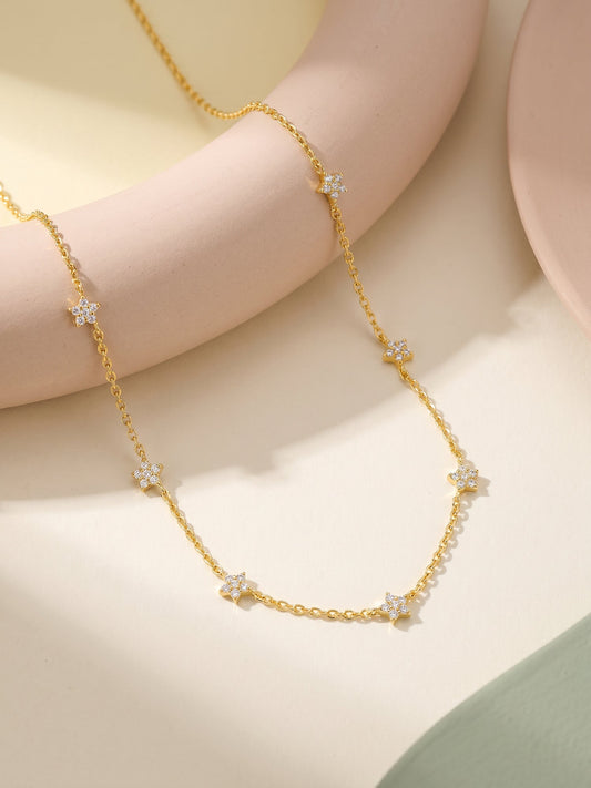 Golden Star Constellation Necklace