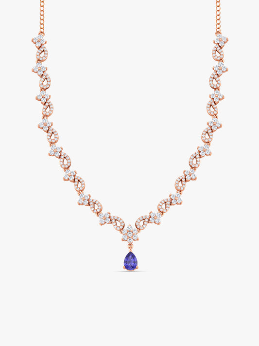 Rose Gold Bridal Celebration Necklace