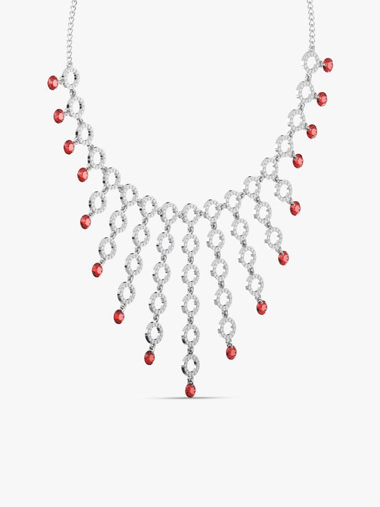 Silver Love in Circles Necklace