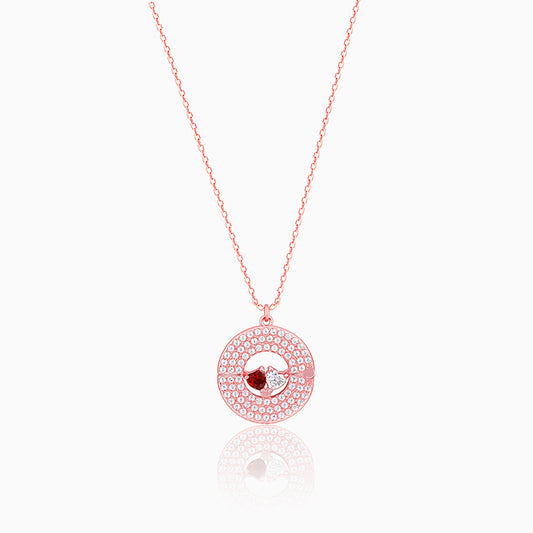 Rose Gold I Love You Openable Pendant With Link Chain