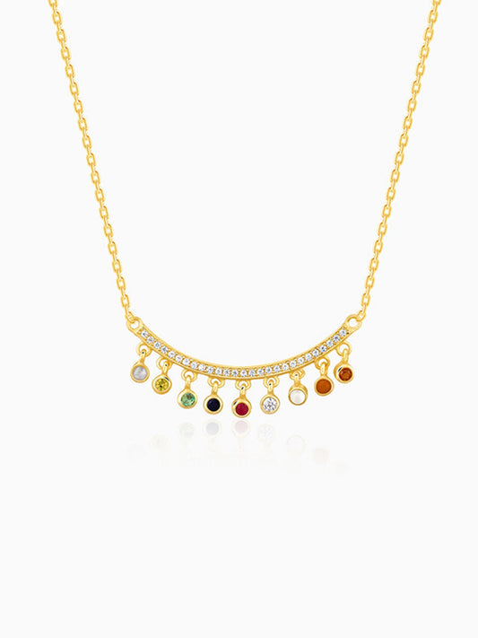 Golden Navratan Necklace