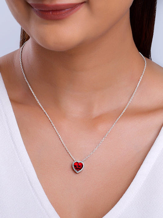 Silver Starlight Pendant with Link Chain