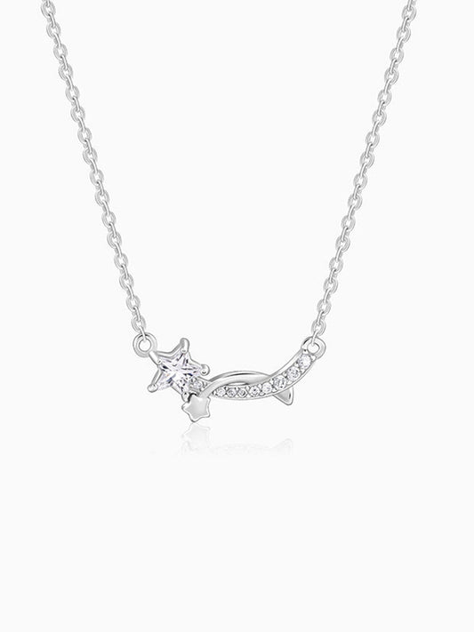 Silver Celestial Star Necklace