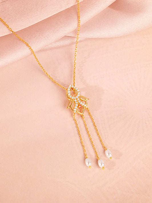 Golden Gauri Pendant With Link Chain