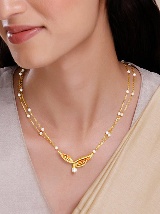 Golden Mahadevi Necklace