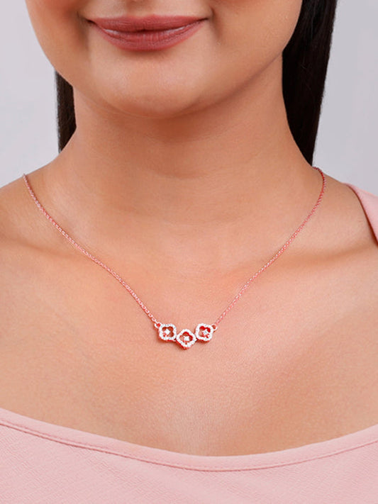 Rose Gold Classic Spark Necklace
