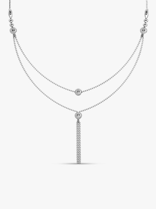 Kriti Sanon Silver Slow Dance Layered Necklace