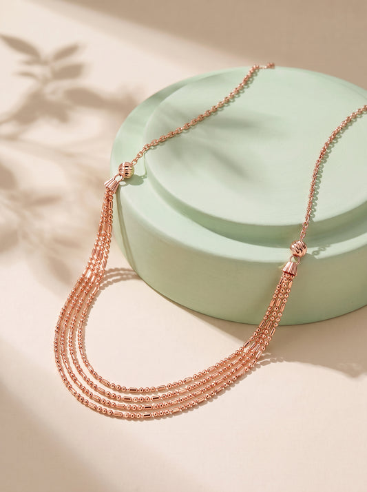 Rose Gold Just Dance Necklace