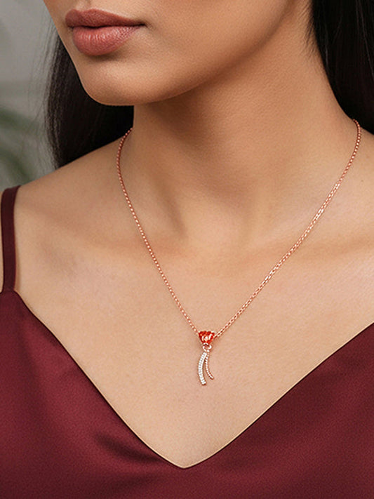 Rose Gold Sway With Me Necklace