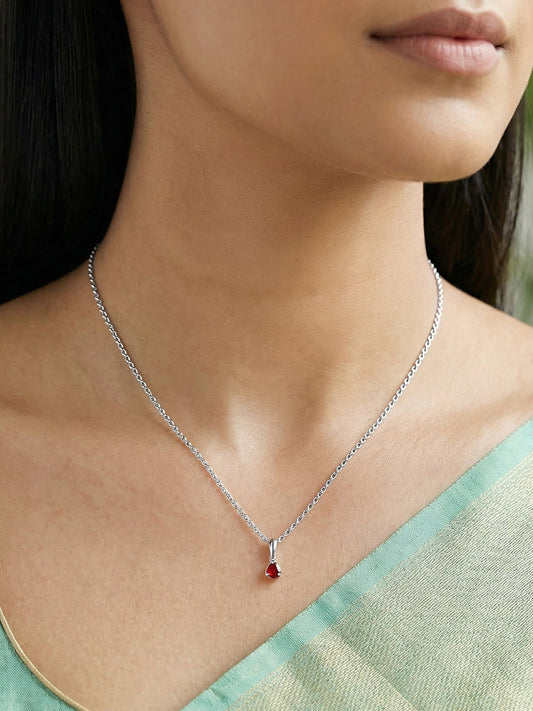 Silver Siddhidatri Pendant With Link Chain