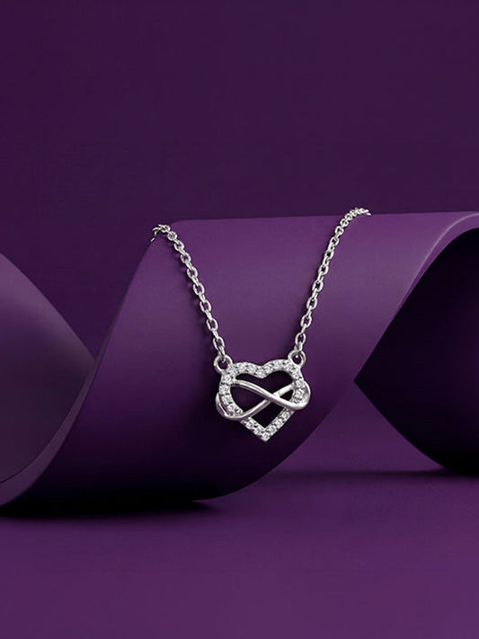 Silver Everbound Heart Necklace