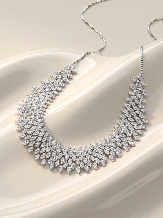 Silver Bikaner Crest Necklace