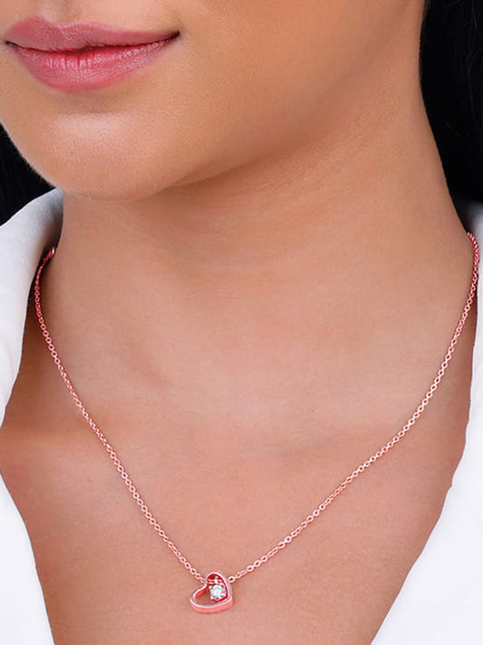 Rose Gold Whole Heart Necklace