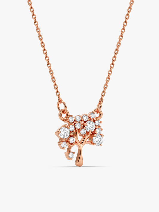 Rose Gold Tree of Life Necklace