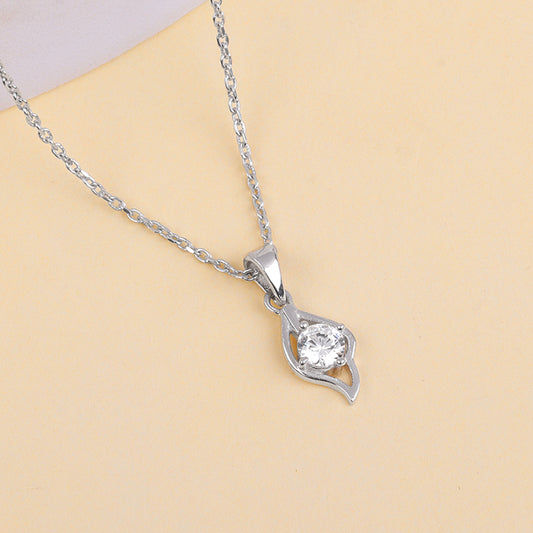 Silver Falling Dew Pendant (Without Chain)
